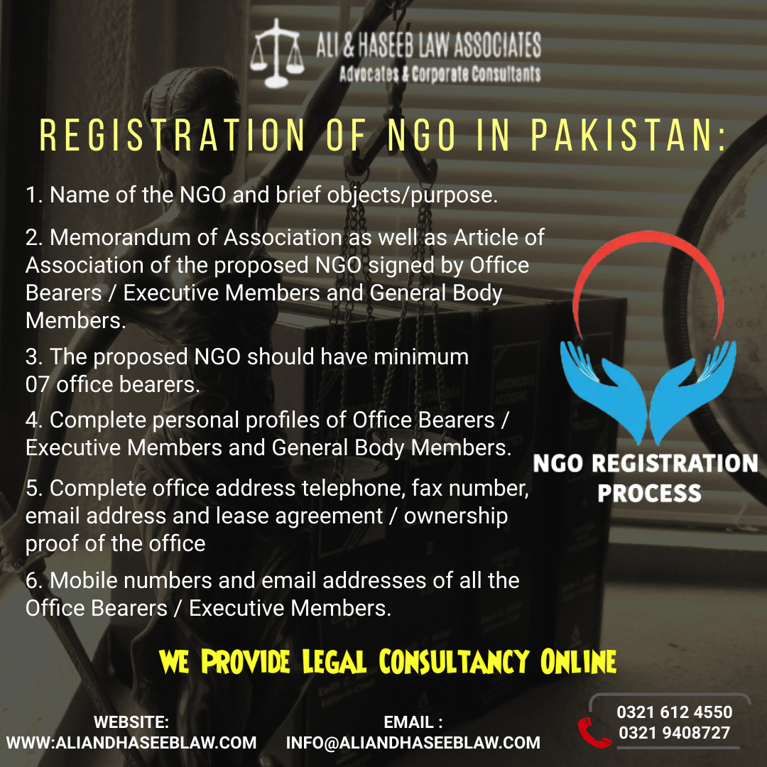 Registration of NGO in Pakistan Home